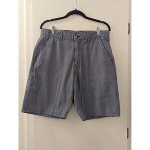 Ashworth Men's Gray Plaid Golf Shorts Size 32 Cotton Blend Comfortable Style